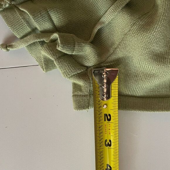 Zesica Sage Green Knit Shorts & Crop Top Set Size XS - Picture 10 of 12